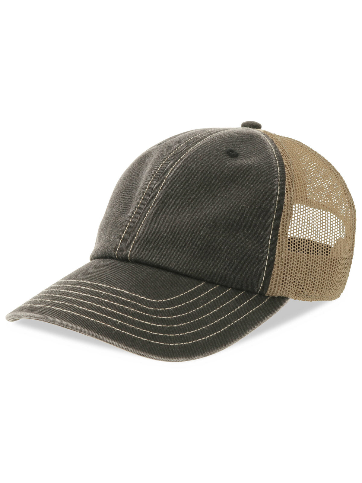 Baseball Caps Teon Schwarz-khaki bestickbar und bedruckbar – LA1970