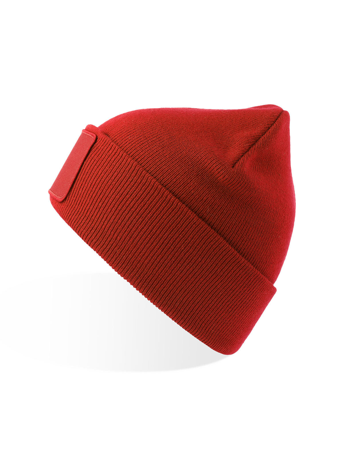 Beanies Wind-S With Patch Rot bestickbar und bedruckbar – LA1970