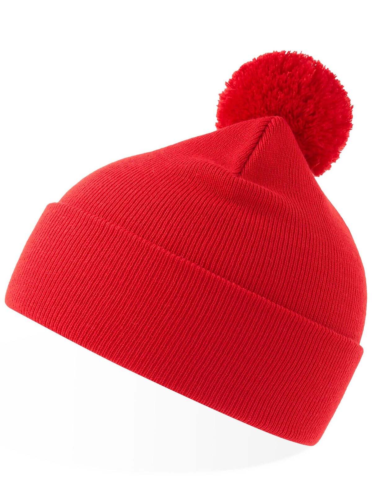 Beanies Wind-S With Pompom Rot bestickbar und bedruckbar – LA1970