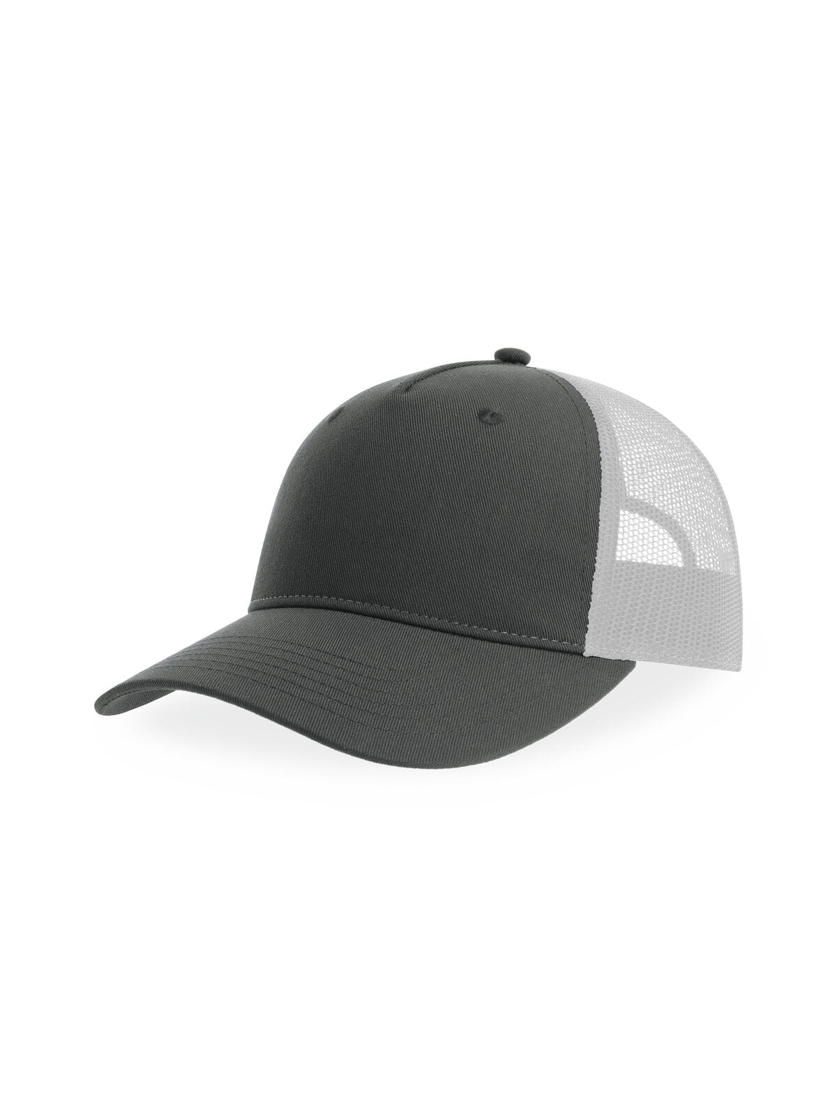 Trucker Caps Zion dark Grau-Weiß bestickbar und bedruckbar – LA1970
