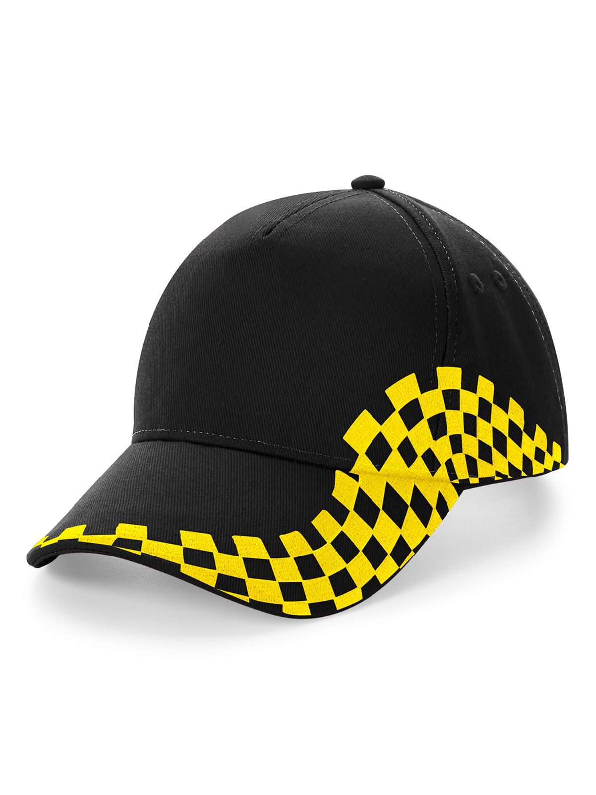 Baseball Caps Grand Prix Cap Schwarz/yellow bestickbar und bedruckbar – LA1970