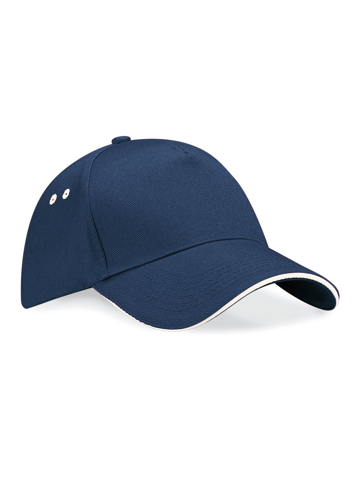 Baseball Caps Ultimate 5 Panel Cap - Sandwich Peak french Marineblau/putty bestickbar und bedruckbar – LA1970