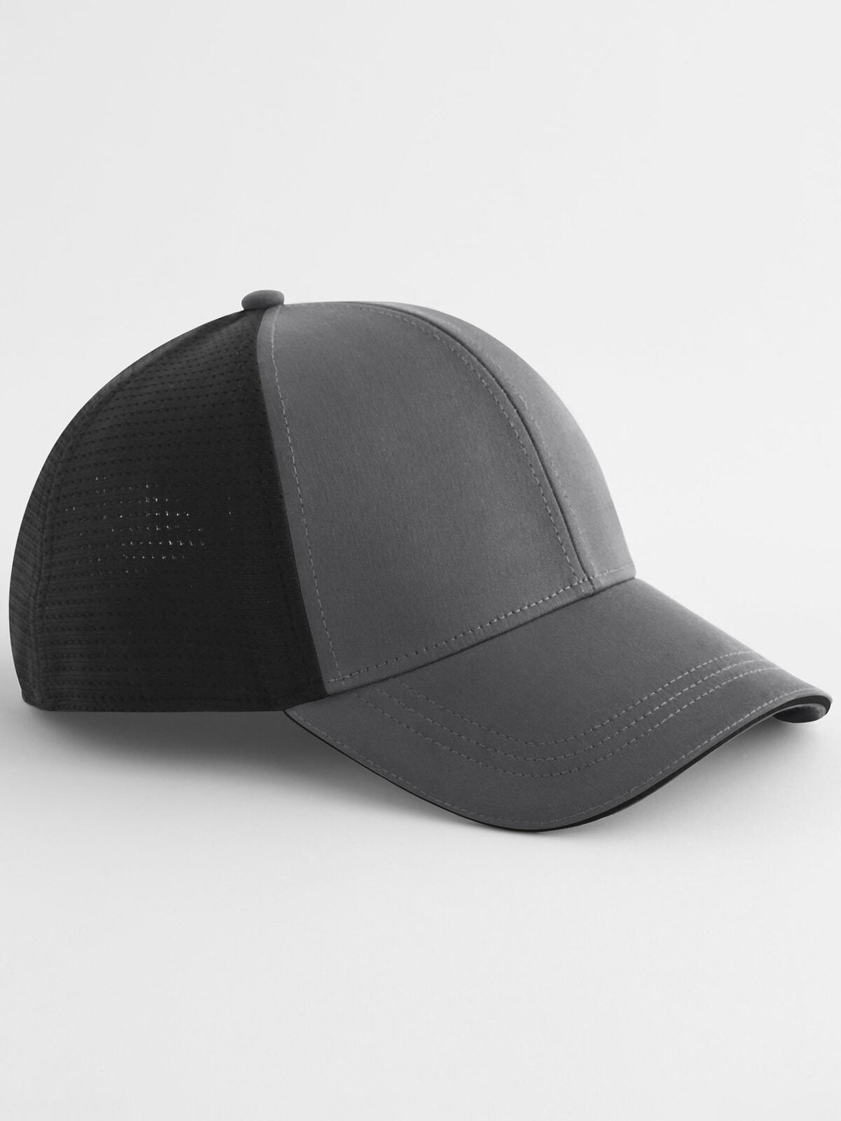 Baseball Caps Club Cap gunmetal Grau/Schwarz bestickbar und bedruckbar – LA1970