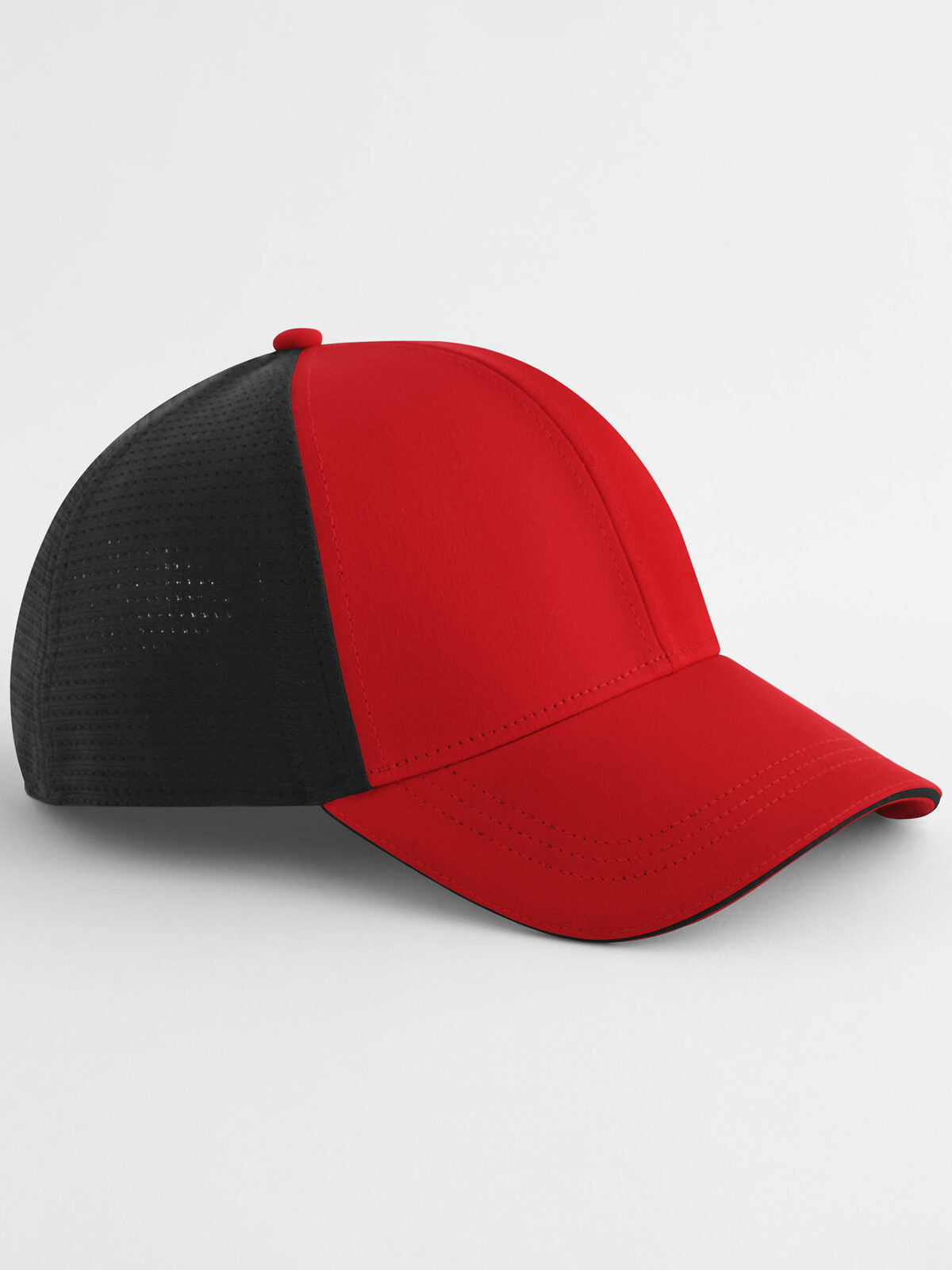 Baseball Caps Club Cap Rot/Schwarz bestickbar und bedruckbar – LA1970