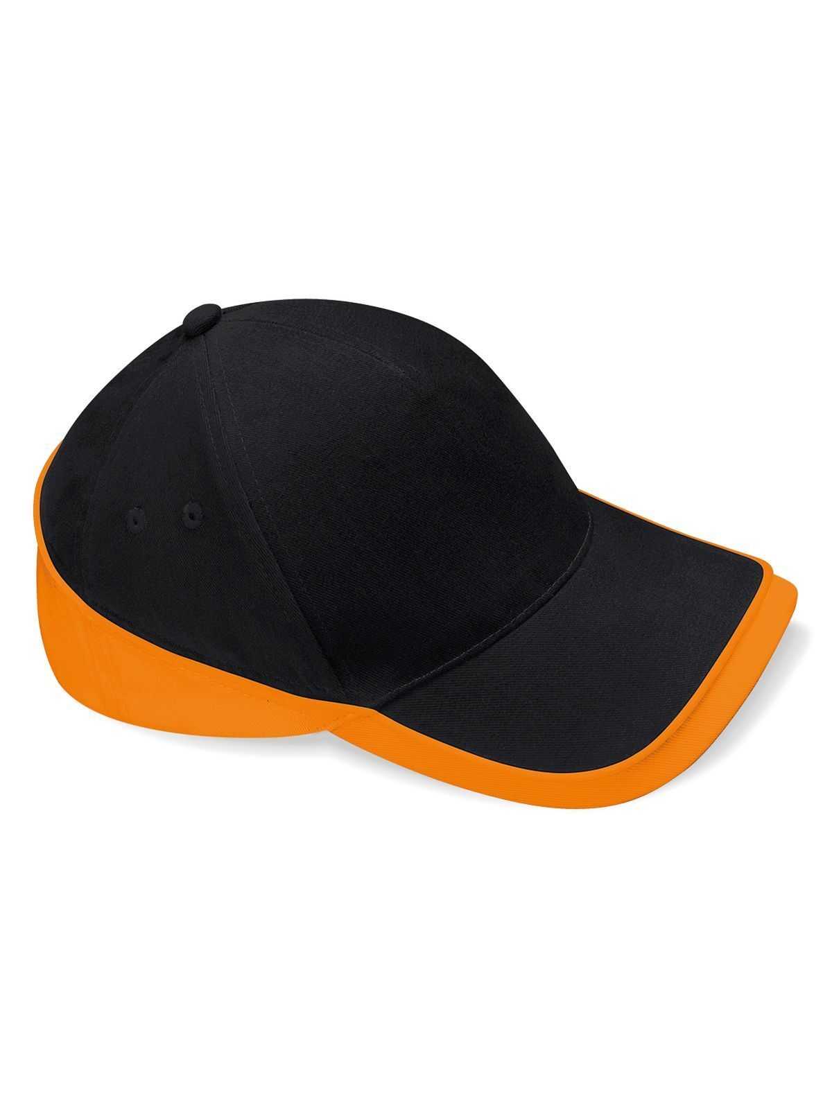 Baseball Caps Teamwear Competition Cap Schwarz/orange bestickbar und bedruckbar – LA1970