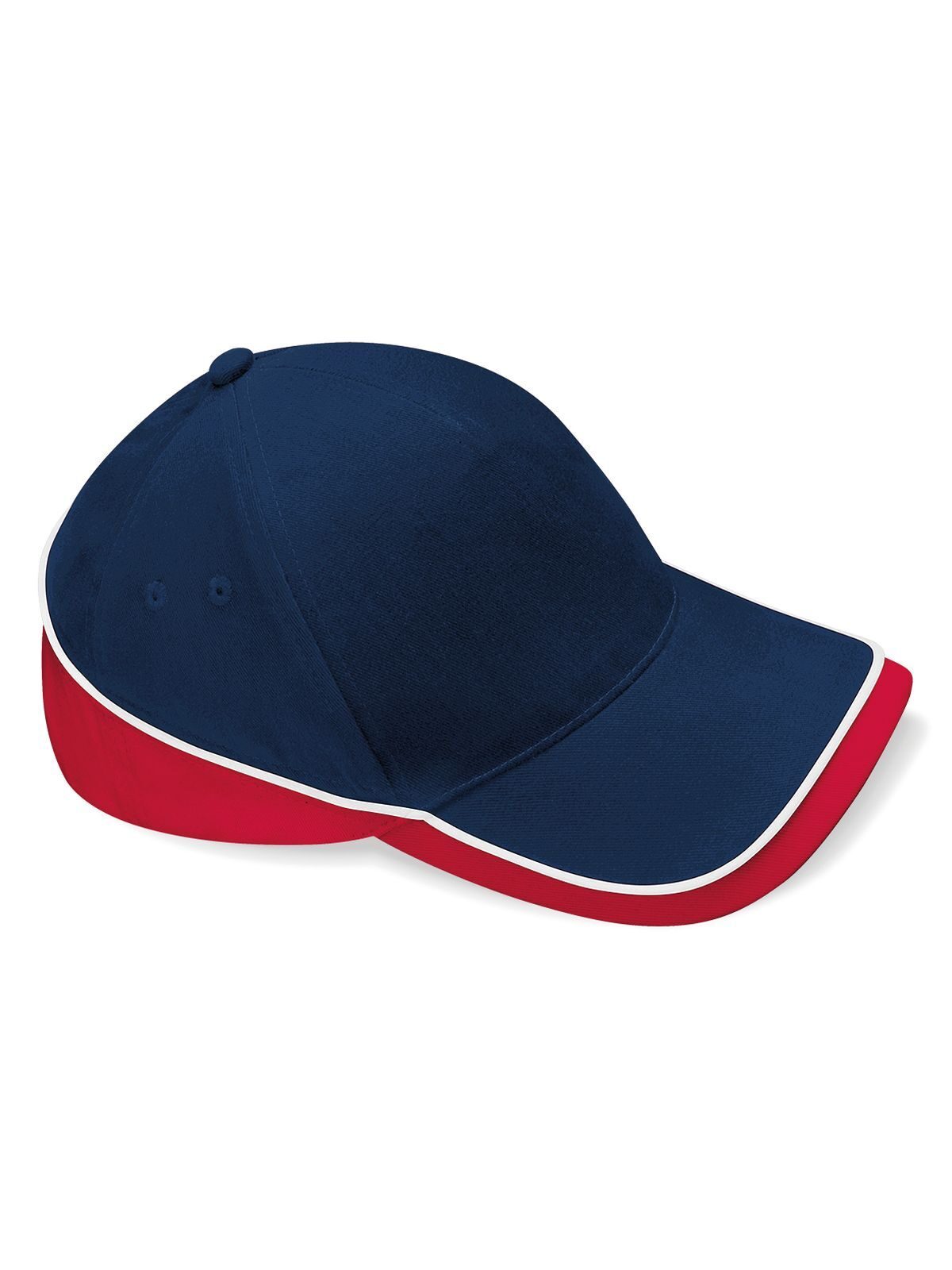 Baseball Caps Teamwear Competition Cap french Marineblau/classic Rot/Weiß bestickbar und bedruckbar – LA1970