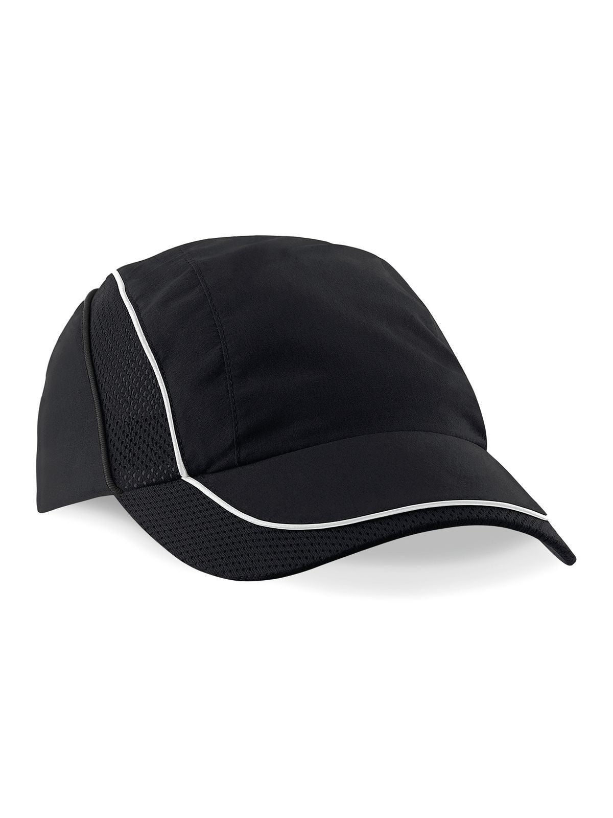 Baseball Caps Coolmax Flow Mesh Cap Schwarz bestickbar und bedruckbar – LA1970