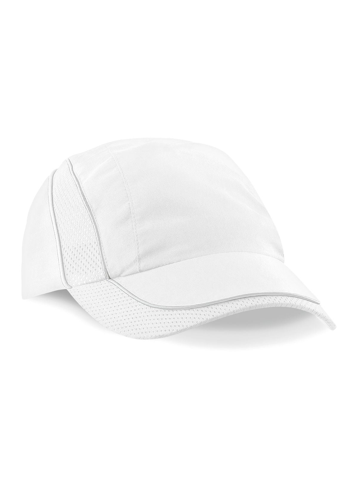 Baseball Caps Coolmax Flow Mesh Cap Weiß bestickbar und bedruckbar – LA1970