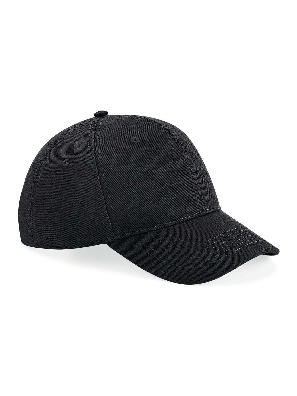 Baseball Caps Ultimate 6 Panel Cap Schwarz bestickbar und bedruckbar – LA1970