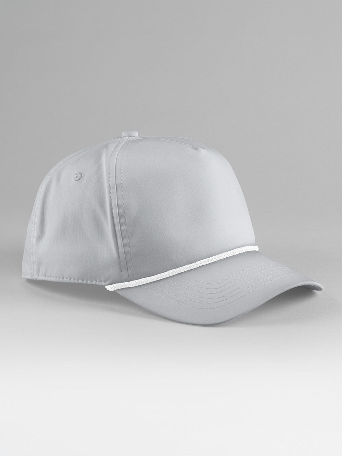 Baseball Caps Rope Detail Golf Cap light Grau/Weiß bestickbar und bedruckbar – LA1970