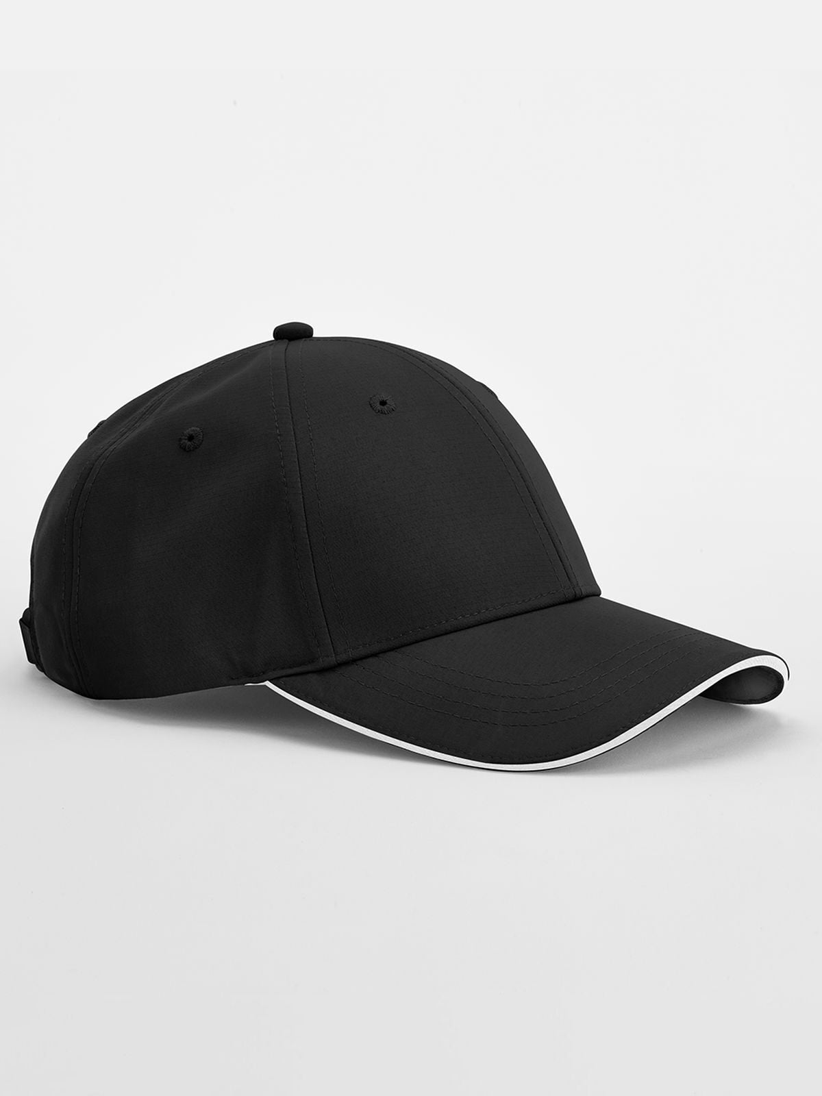 Baseball Caps Team Sports-Tech Cap Schwarz/Weiß bestickbar und bedruckbar – LA1970