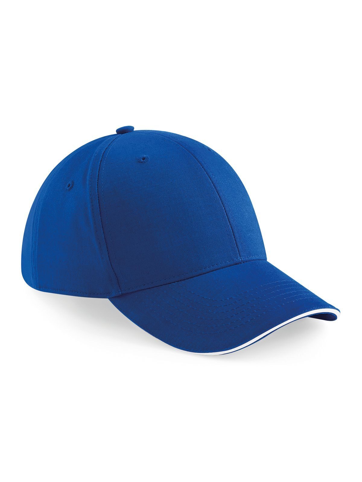 Baseball Caps Athleisure 6 Panel Cap bright Royalblaublau/Weiß bestickbar und bedruckbar – LA1970