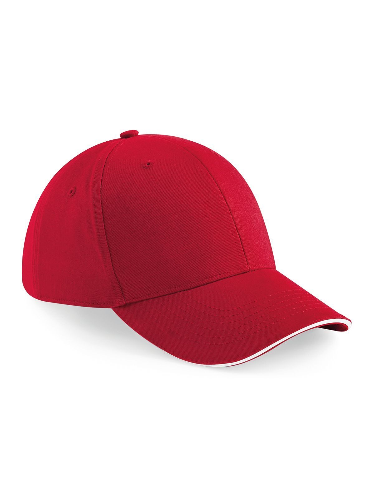 Baseball Caps Athleisure 6 Panel Cap classic Rot/Weiß bestickbar und bedruckbar – LA1970