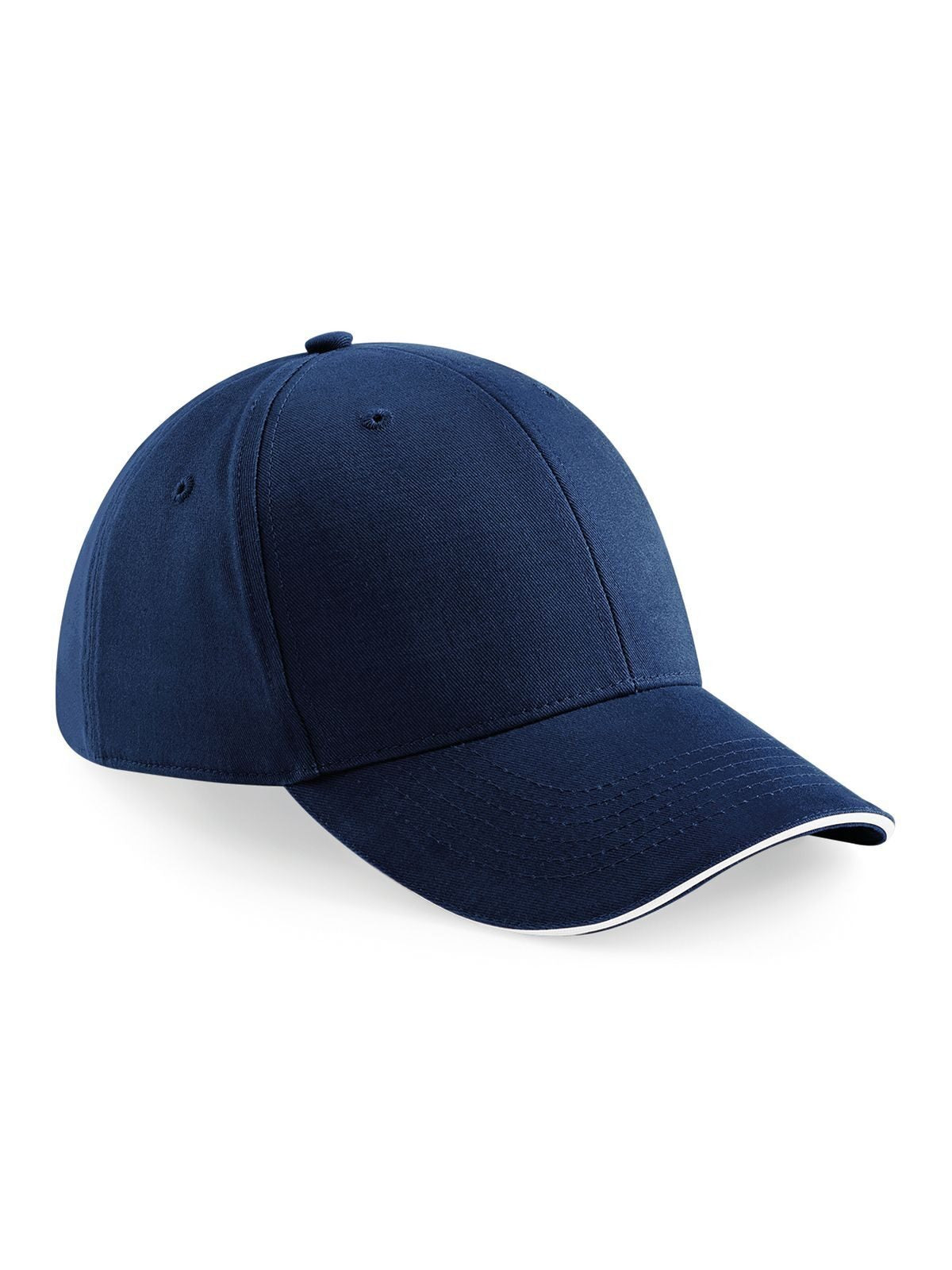 Baseball Caps Athleisure 6 Panel Cap french Marineblau/Weiß bestickbar und bedruckbar – LA1970
