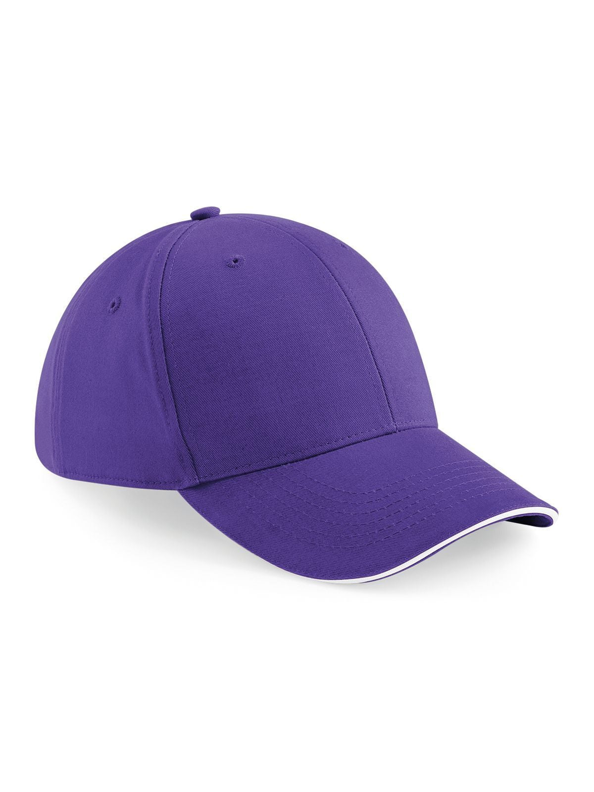 Baseball Caps Athleisure 6 Panel Cap purple/Weiß bestickbar und bedruckbar – LA1970