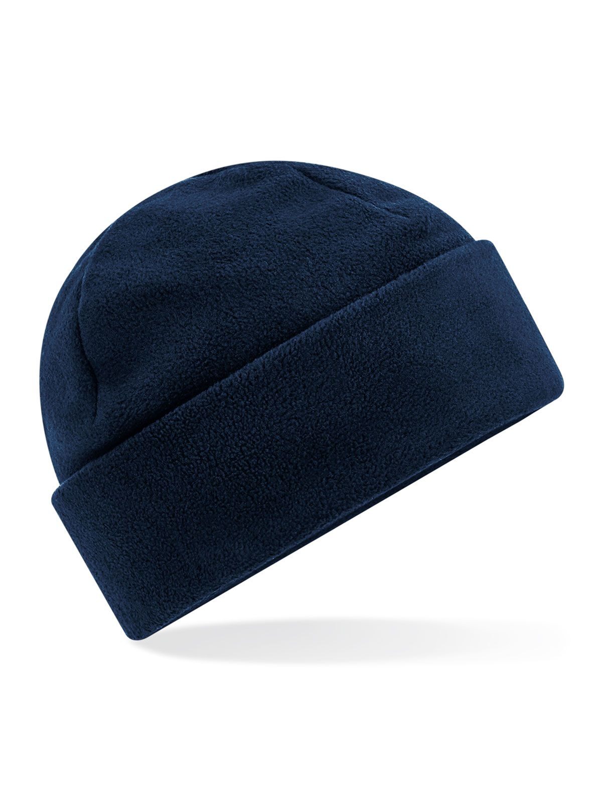 Beanies Recycled Fleece Cuffed Beanie Französisch Marineblau bestickbar und bedruckbar – LA1970