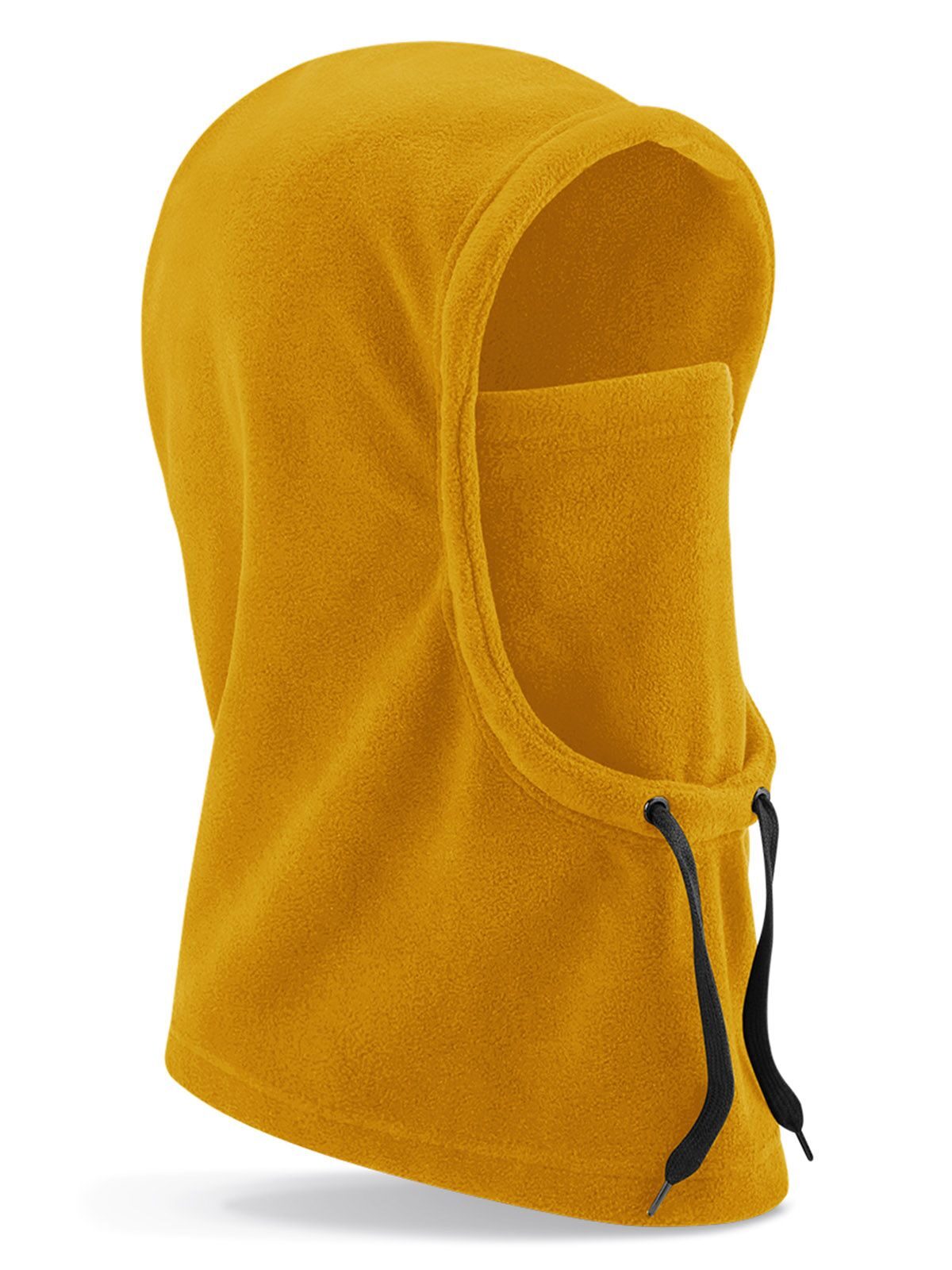 Beanies Recycled Fleece Hood Senfgelb bestickbar und bedruckbar – LA1970