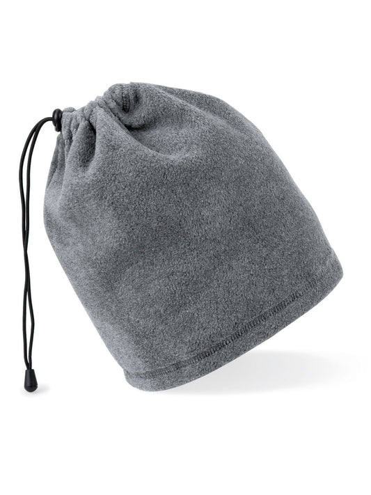 Suprafleece Snood/Hat combo Schal / Handschuhe – Beechfield – Farbe Anthrazit – individuell veredelbar