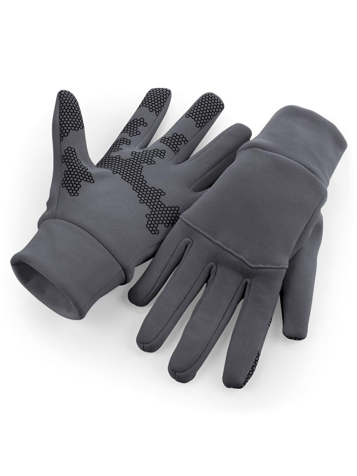 Softshell Sports Tech Gloves Schal / Handschuhe – Beechfield – Farbe graphite grey – individuell veredelbar