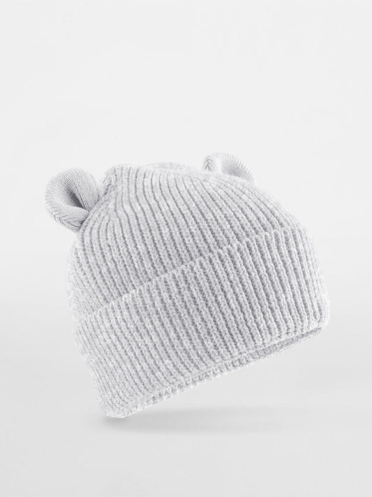 Beanies Berretto a forma di orsetto cloud Grau bestickbar und bedruckbar – LA1970