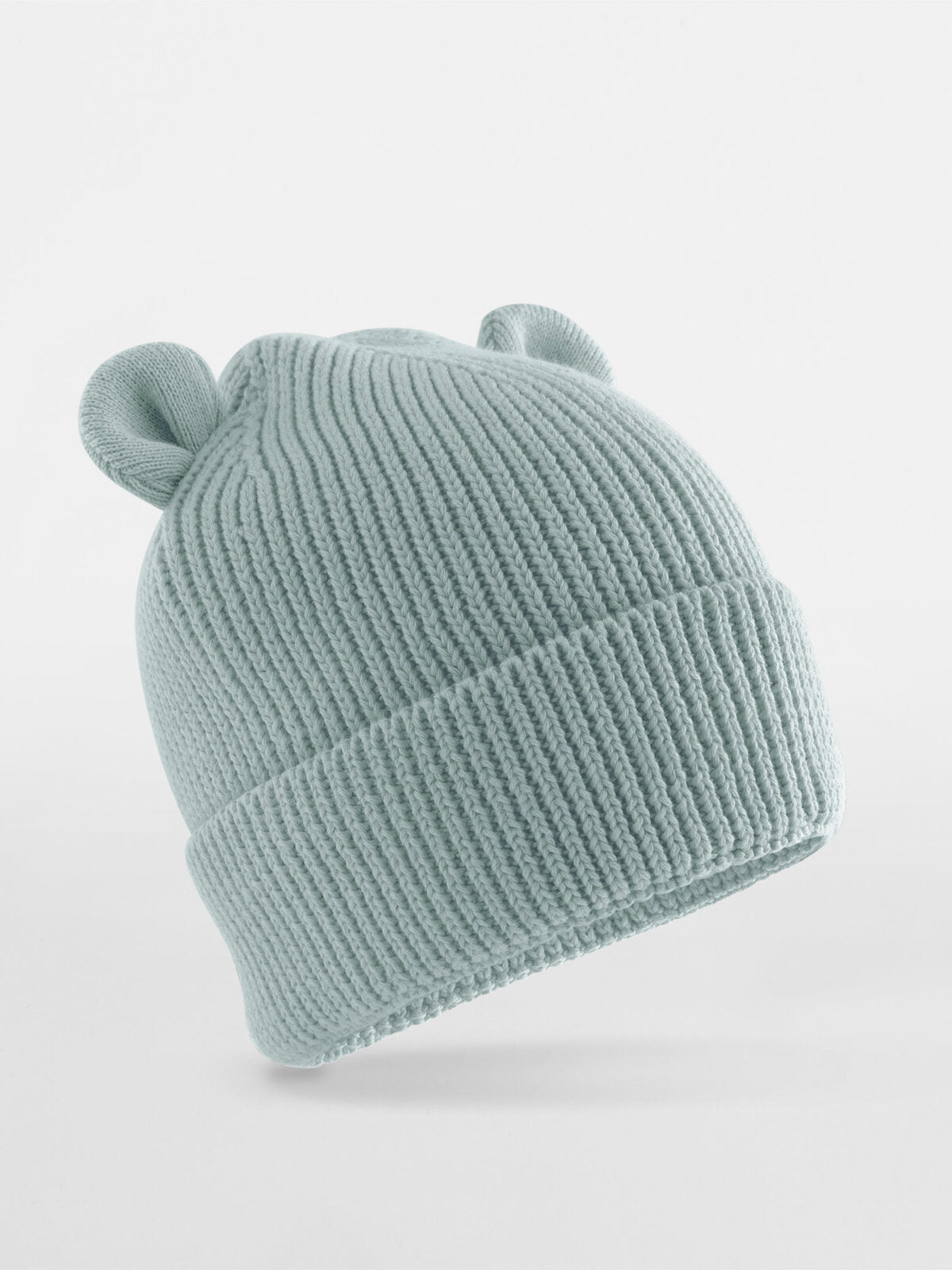 Beanies Berretto a forma di orsetto dusty turquoise bestickbar und bedruckbar – LA1970