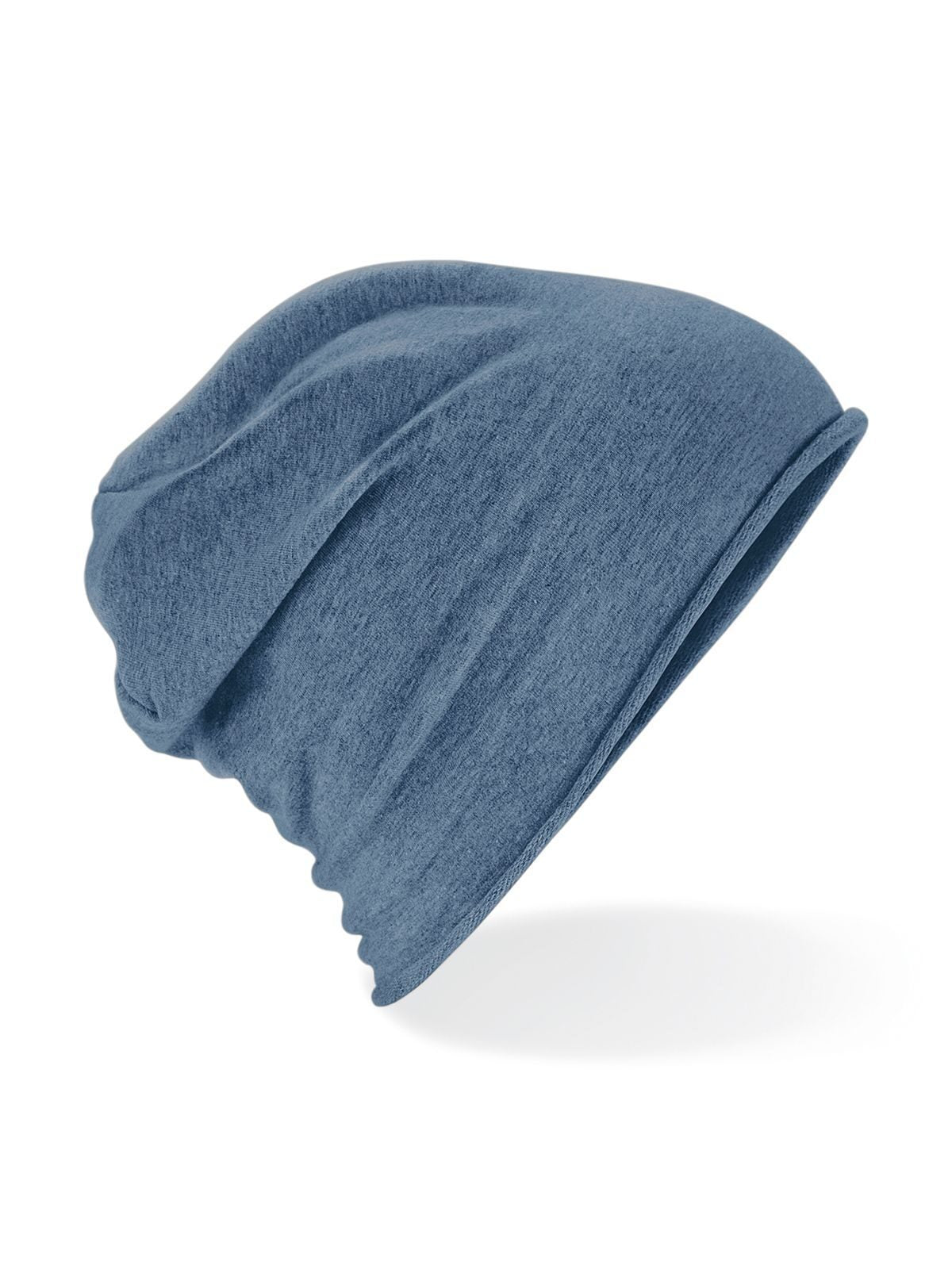 Beanies Jersey Beanie denim blue bestickbar und bedruckbar – LA1970