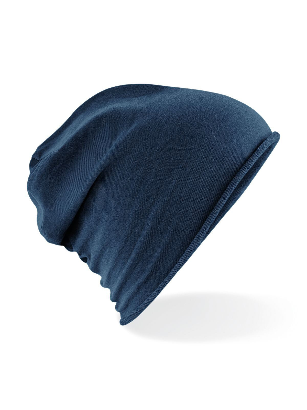 Beanies Jersey Beanie Marineblau bestickbar und bedruckbar – LA1970