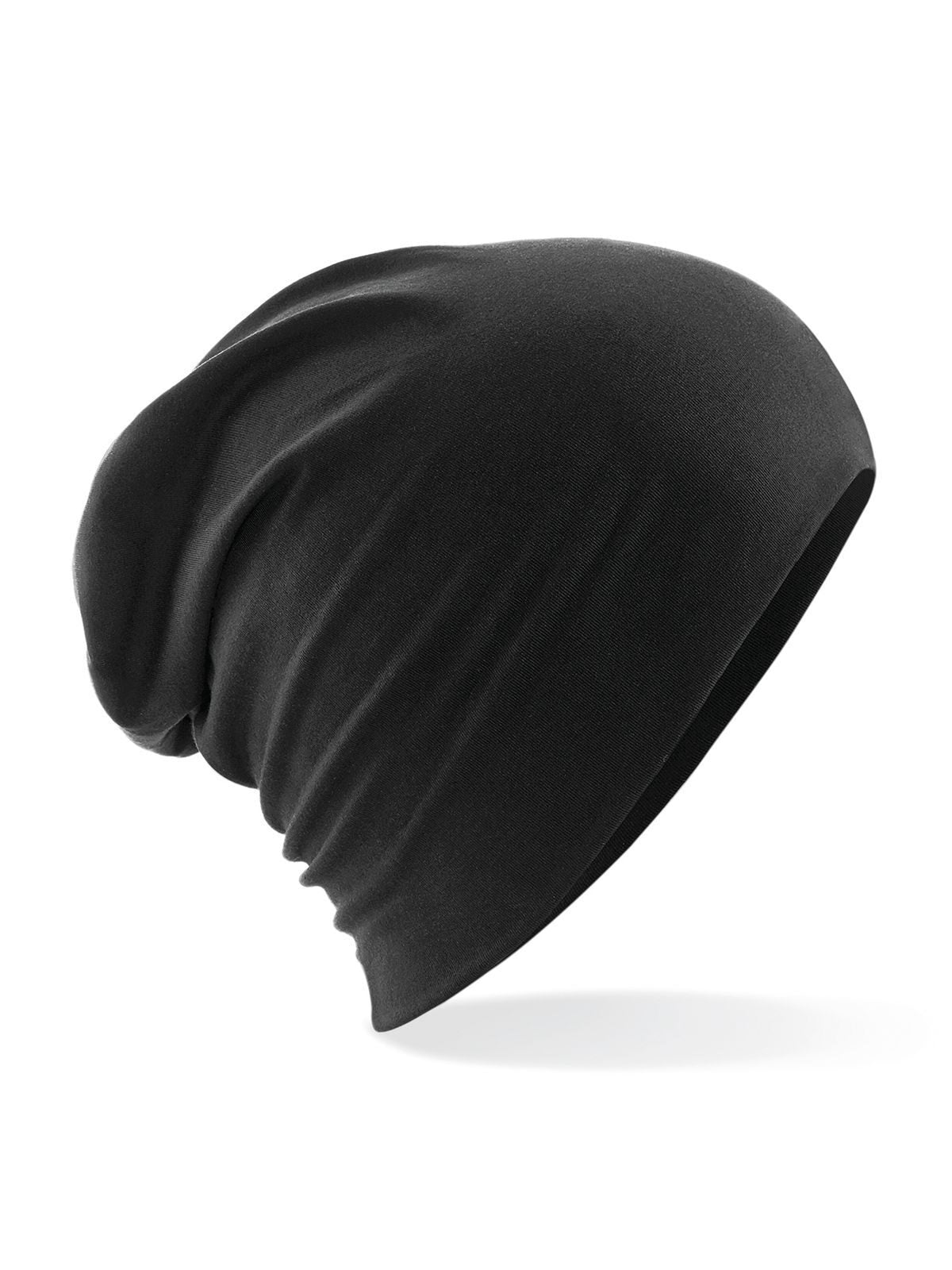 Beanies Hemsedal Cotton Slouch Beanie Schwarz bestickbar und bedruckbar – LA1970