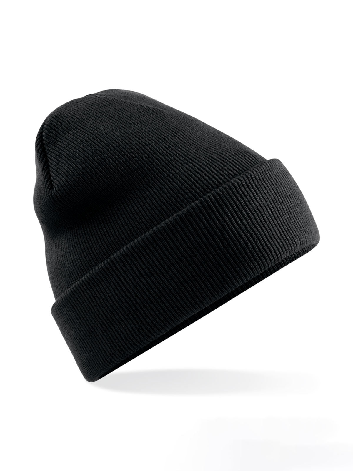 Beanies Polylana® Original Cuffed Beanie Schwarz bestickbar und bedruckbar – LA1970
