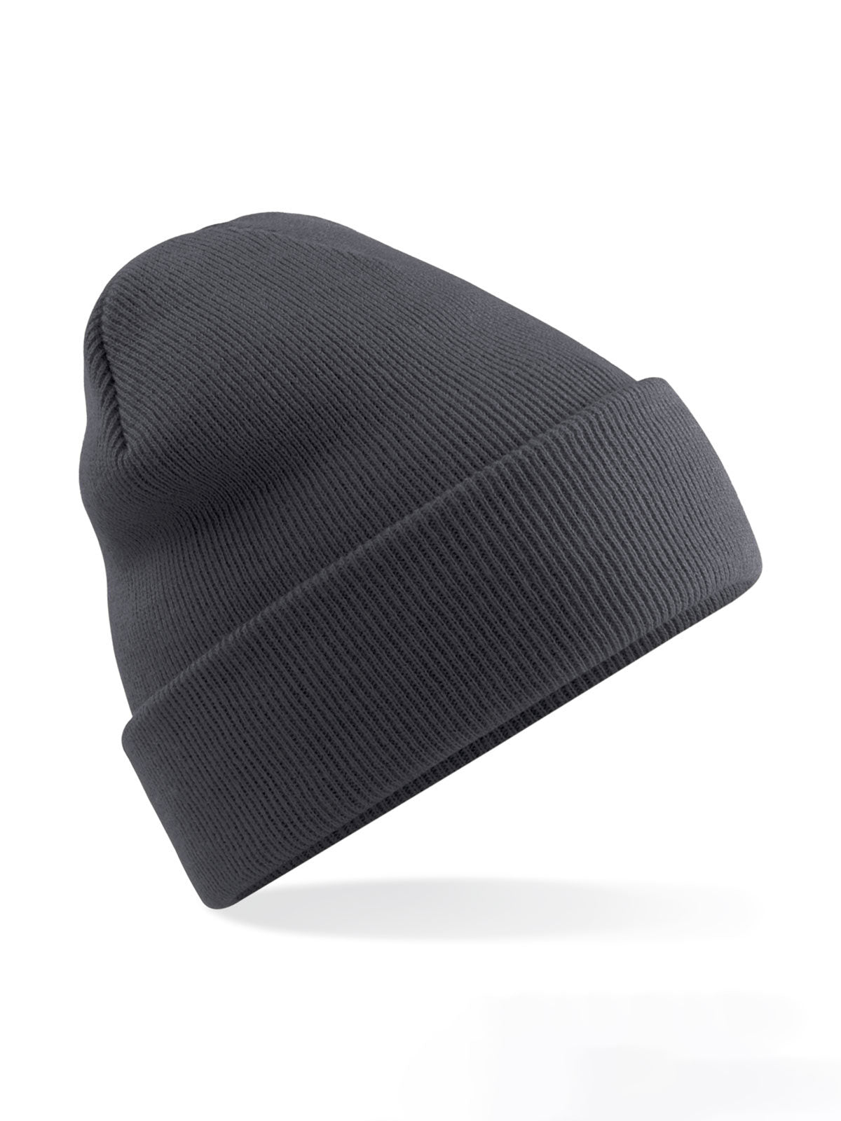 Beanies Polylana® Original Cuffed Beanie graphite Grau bestickbar und bedruckbar – LA1970