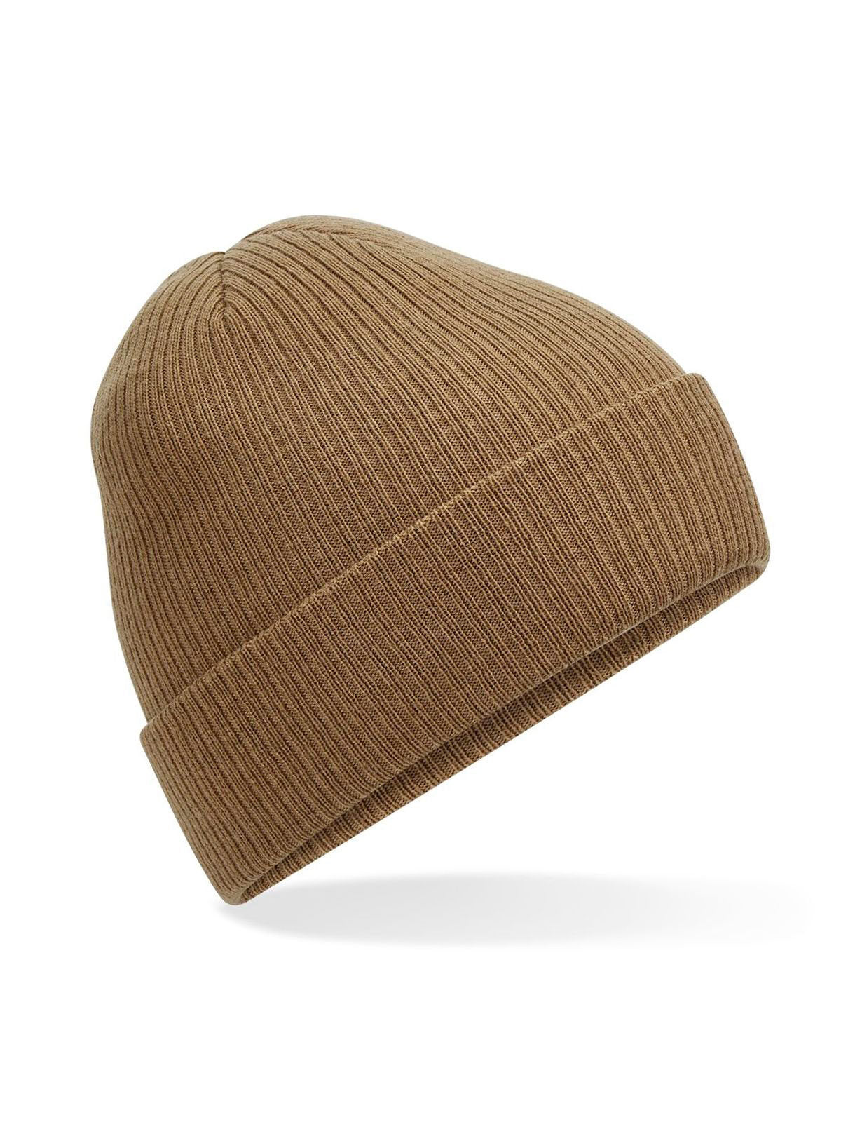 Beanies Polylana® Ribbed Beanie Biscuit bestickbar und bedruckbar – LA1970