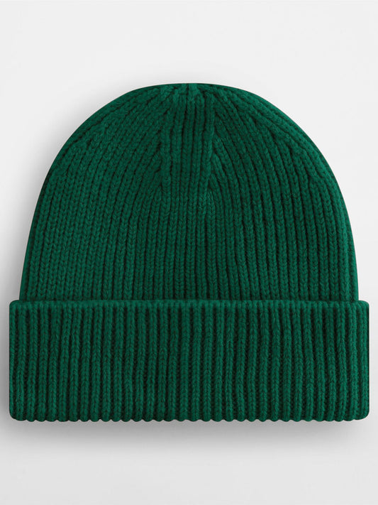 Beanies Engineered Knit Ribbed Beanie bottle Green bestickbar und bedruckbar – LA1970