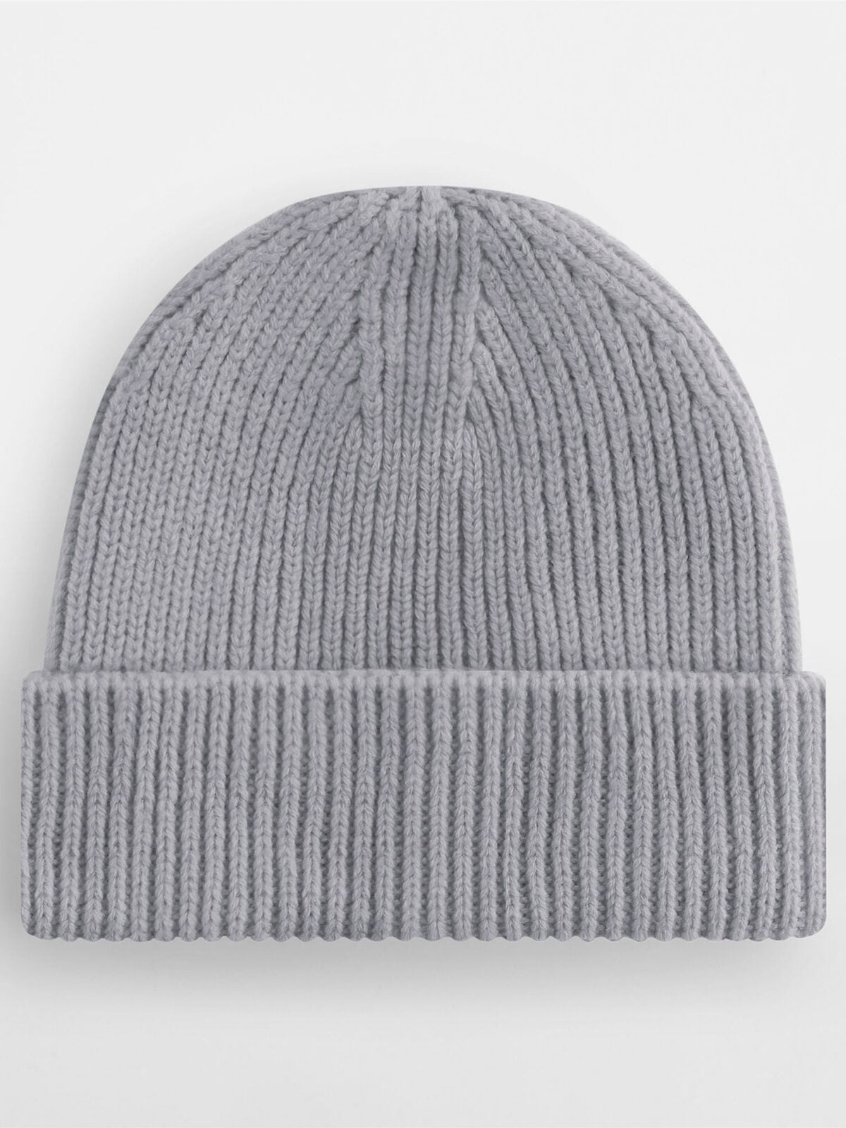 Beanies Engineered Knit Ribbed Beanie Hellgrau bestickbar und bedruckbar – LA1970