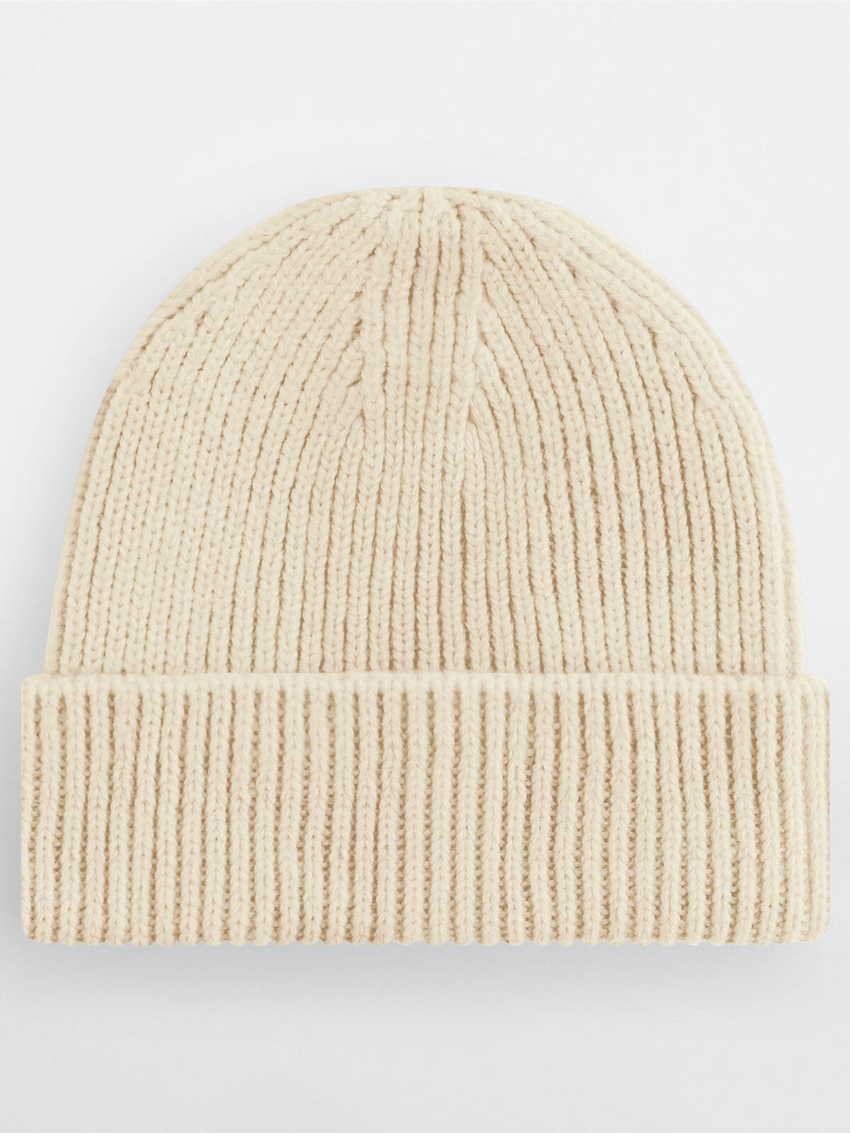 Beanies Engineered Knit Ribbed Beanie oatmeal bestickbar und bedruckbar – LA1970