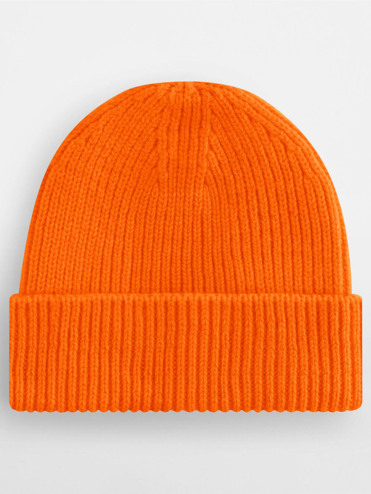 Beanies Engineered Knit Ribbed Beanie Orange bestickbar und bedruckbar – LA1970