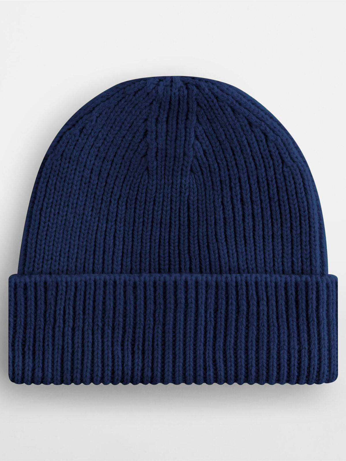 Beanies Engineered Knit Ribbed Beanie oxford Marineblau bestickbar und bedruckbar – LA1970