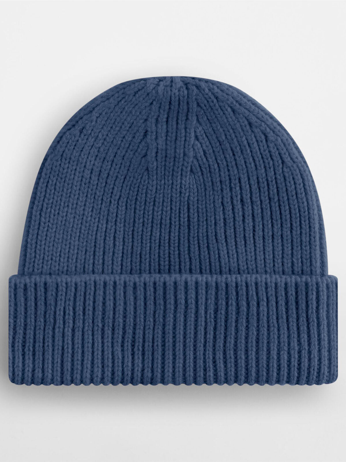 Beanies Engineered Knit Ribbed Beanie Steel Blue bestickbar und bedruckbar – LA1970