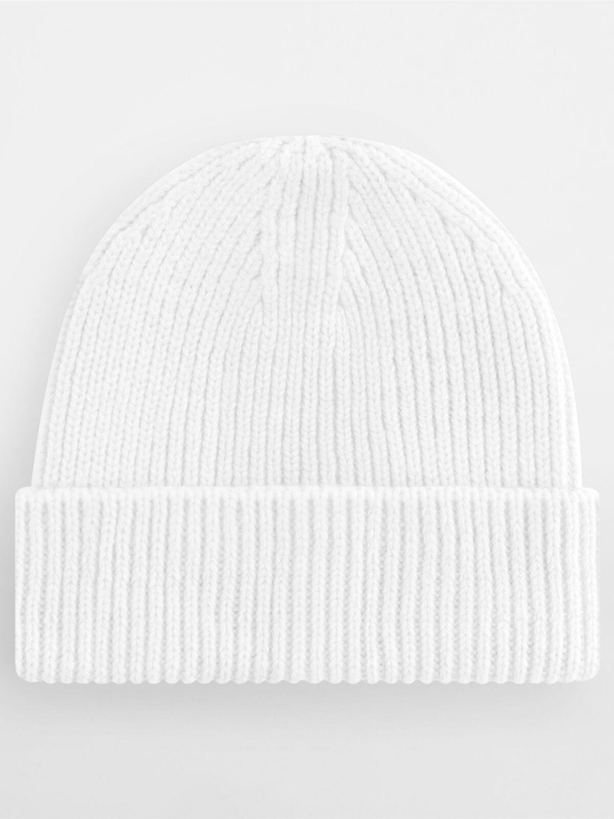 Beanies Engineered Knit Ribbed Beanie Weiß bestickbar und bedruckbar – LA1970