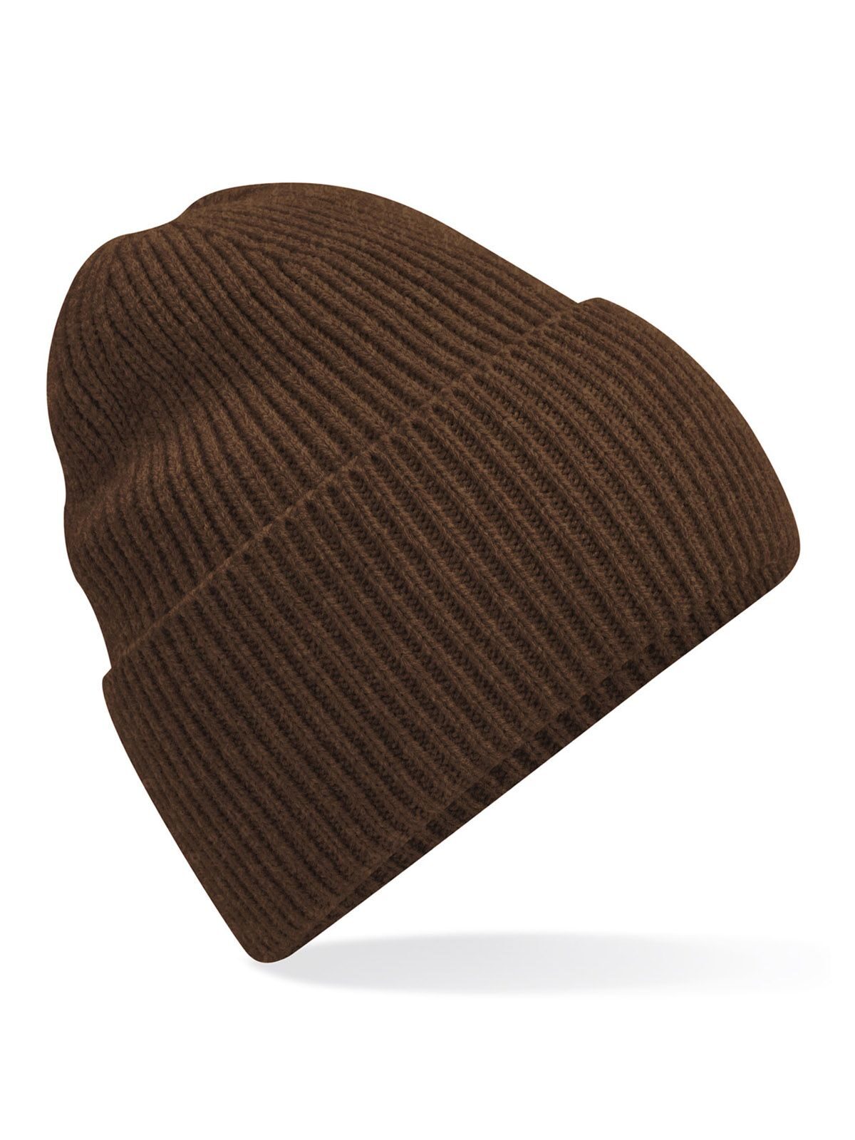 Beanies Oversized Cuffed Beanie walnut bestickbar und bedruckbar – LA1970