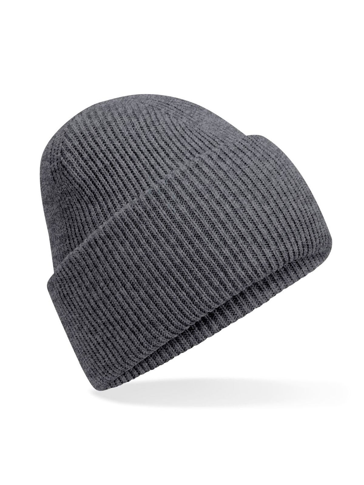 Beanies Classic Engineered Deep Cuffed Beanie granite bestickbar und bedruckbar – LA1970