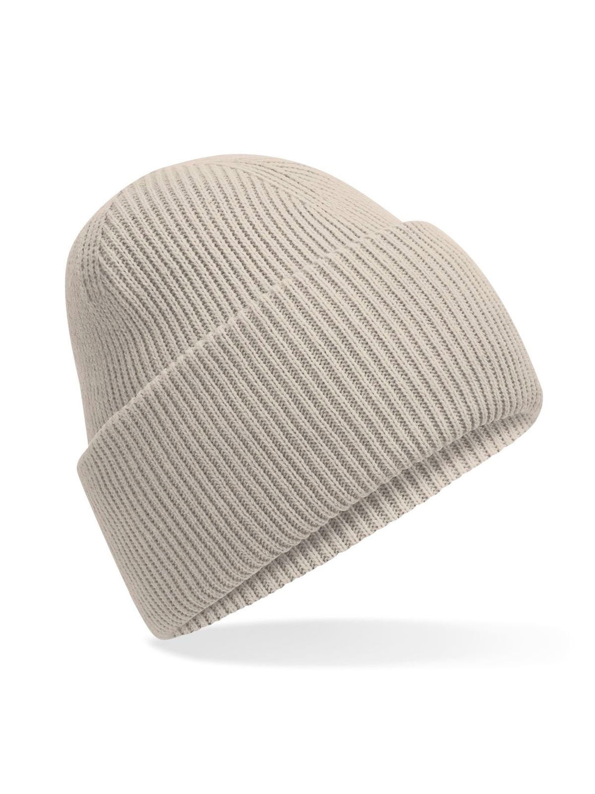 Beanies Classic Engineered Deep Cuffed Beanie natural stone bestickbar und bedruckbar – LA1970
