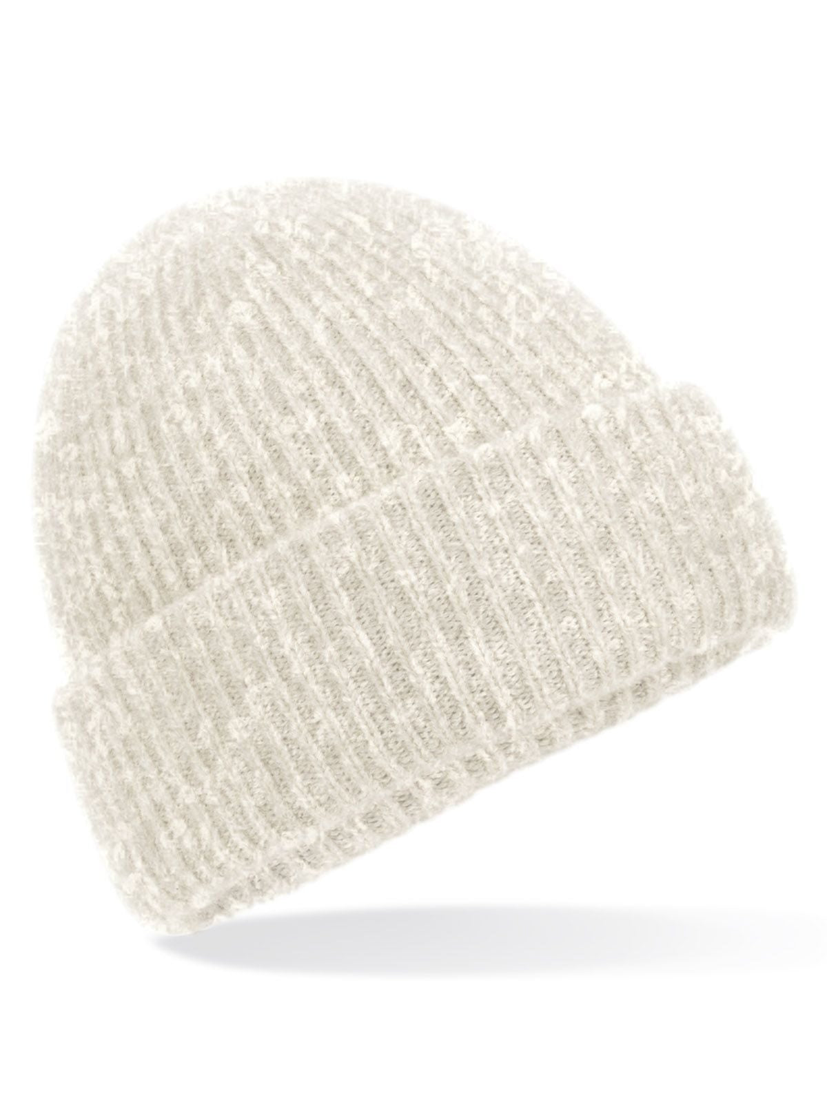 Beanies Cosy Ribbed Beanie almond marl bestickbar und bedruckbar – LA1970