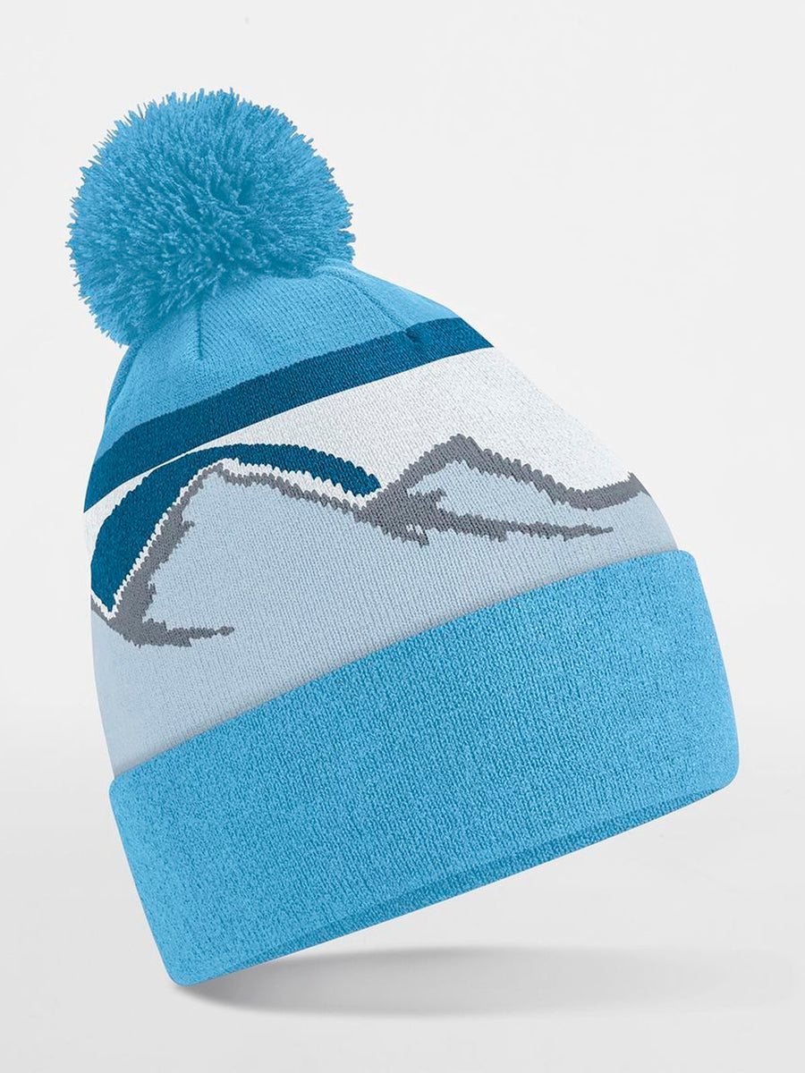 Beanies Mountain Peaks Pom Pom – personalizzabili | LA1970