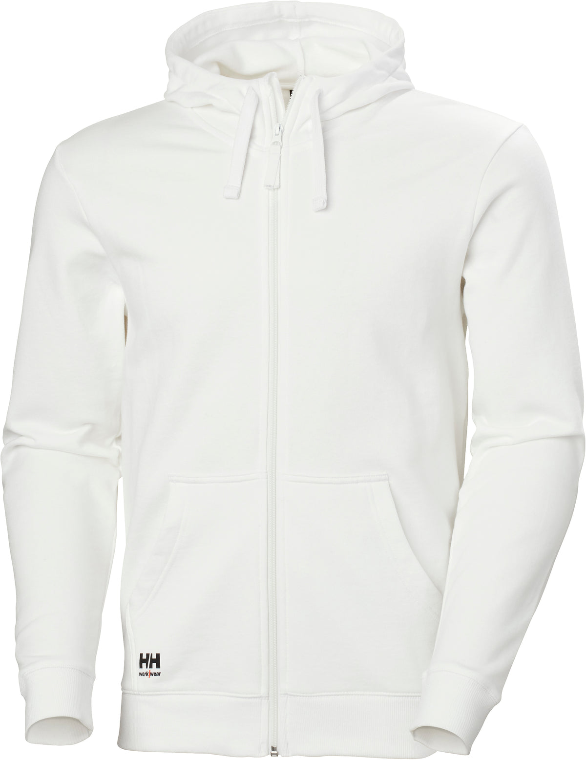 Herren-Sweatjacke Classic 79328 mit Kapuze – Weiß