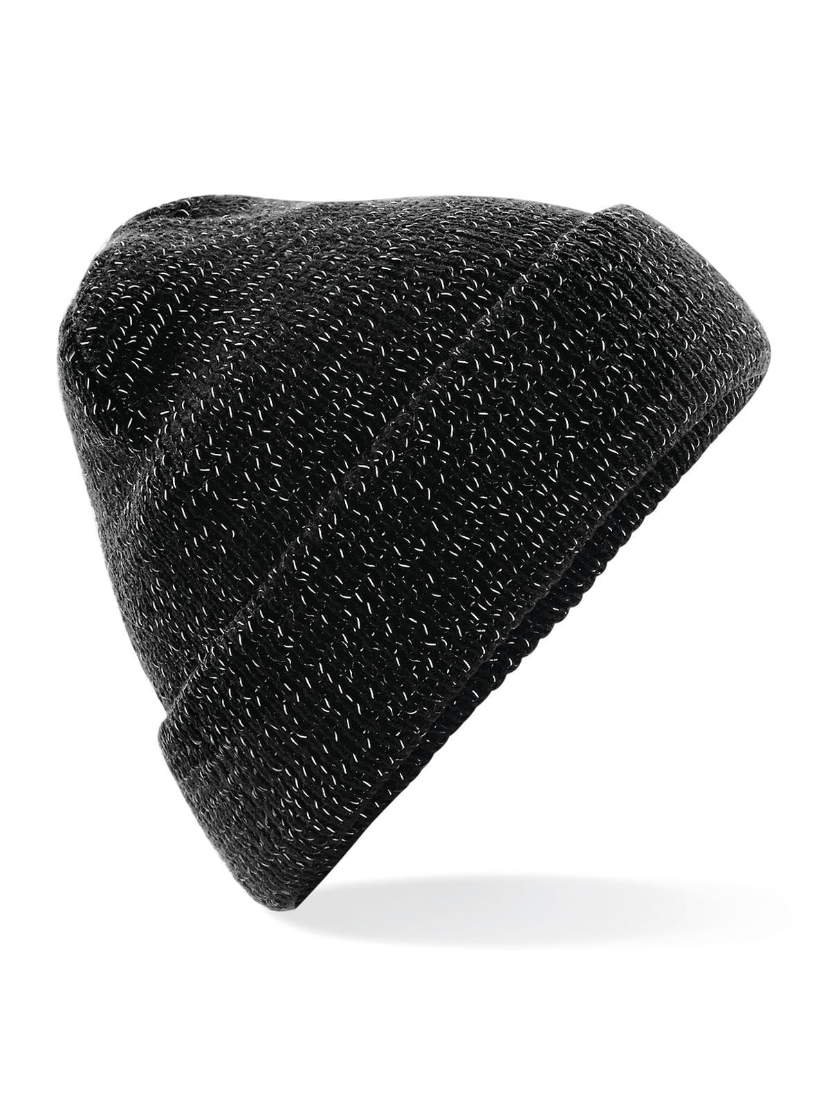 Beanies Reflective Beanie Schwarz bestickbar und bedruckbar – LA1970