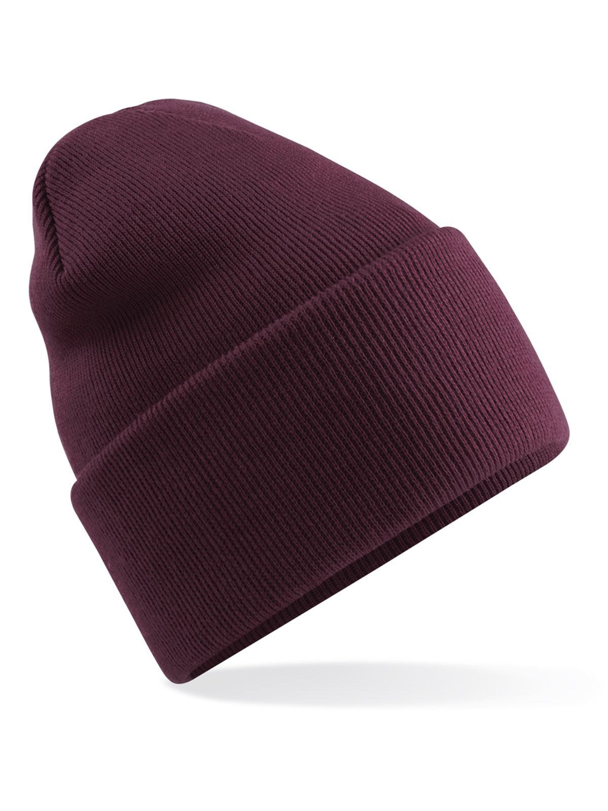 Beanies Original Deep Cuffed Beanie Bordeaux bestickbar und bedruckbar – LA1970
