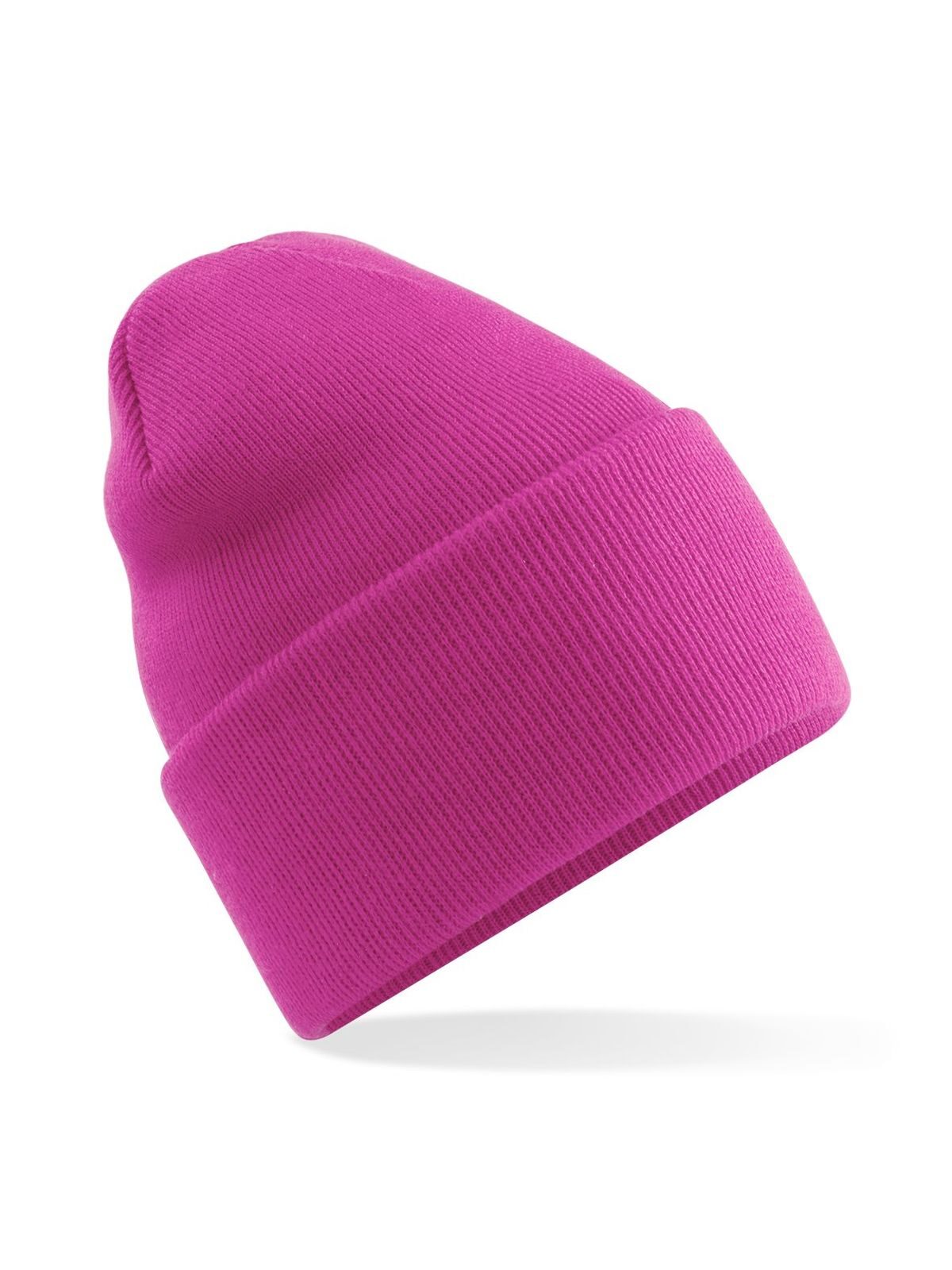 Beanies Original Deep Cuffed Beanie fuchsia bestickbar und bedruckbar – LA1970