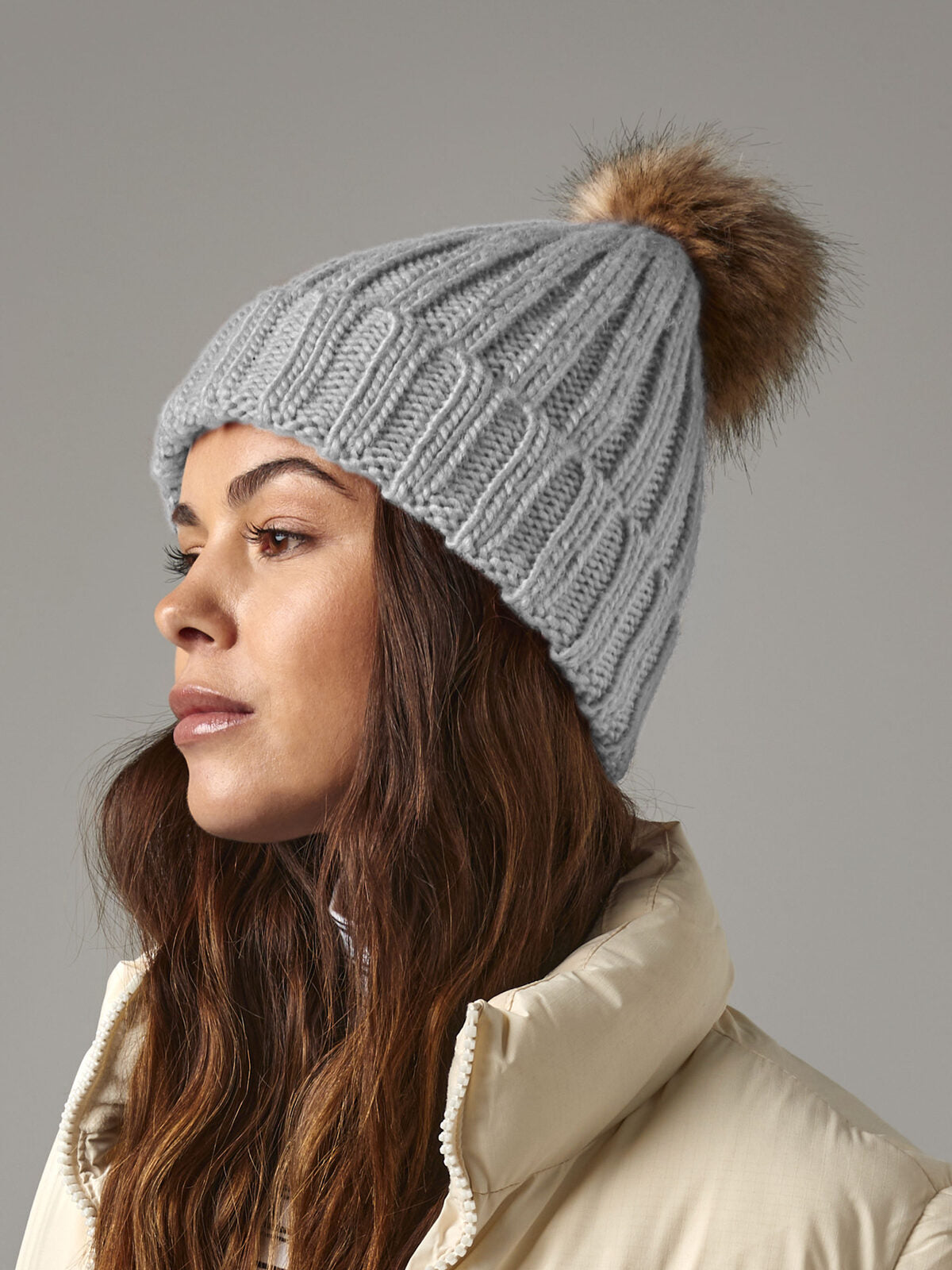 Beanies Fur Pom Pom Chunky Beanie  bestickbar und bedruckbar – LA1970