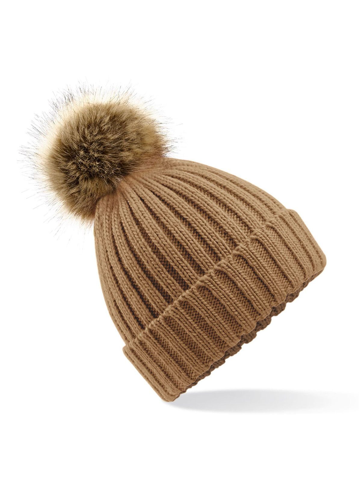 Beanies Fur Pom Pom Chunky Beanie Biscuit bestickbar und bedruckbar – LA1970