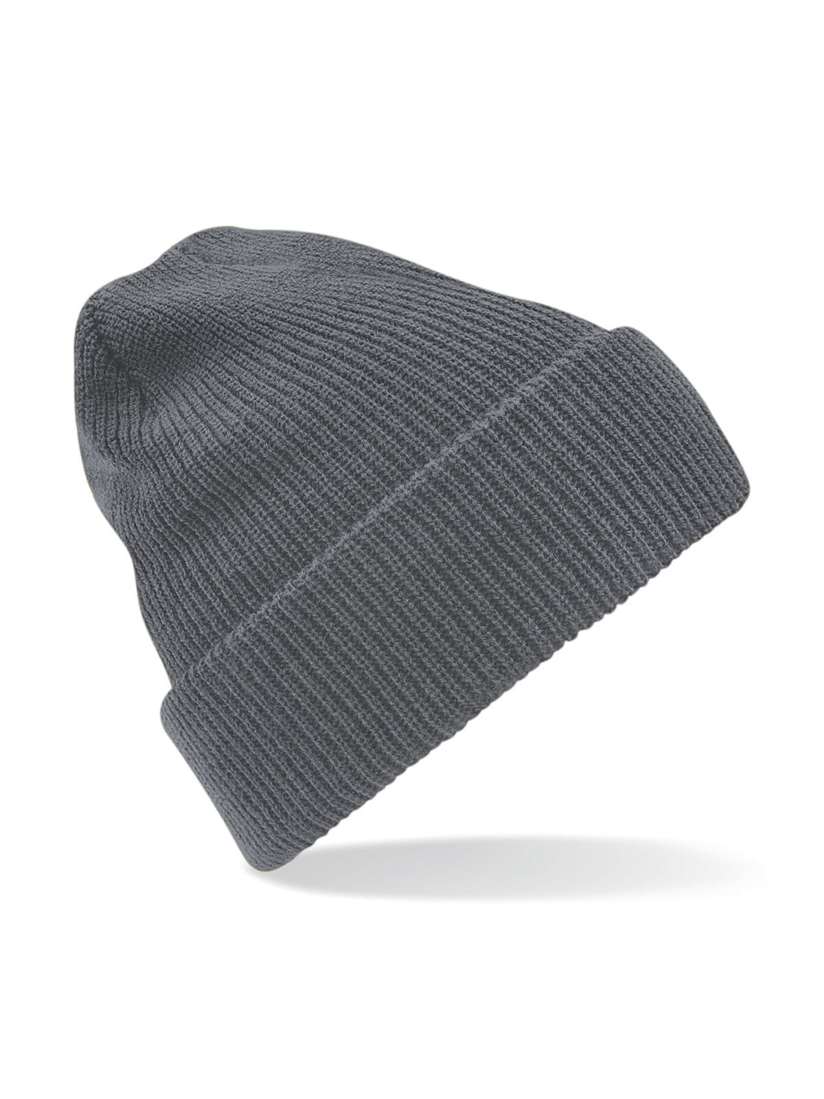 Beanies Heritage Beanie graphite Grau bestickbar und bedruckbar – LA1970